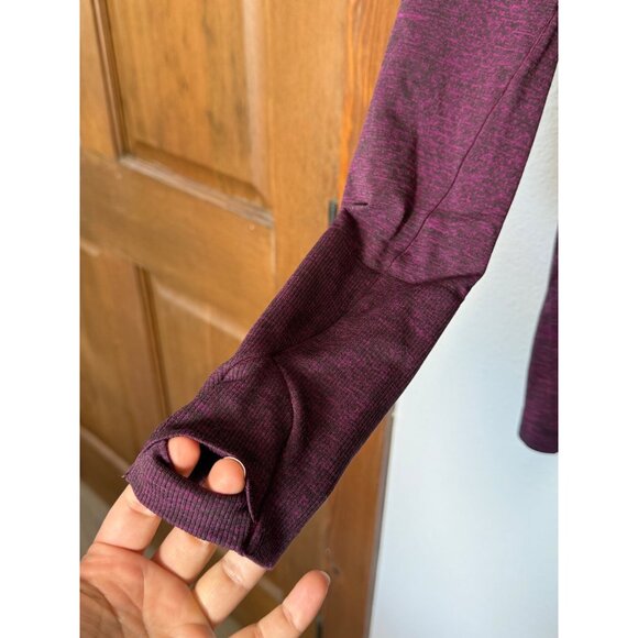 Lululemon Women's Swiftly Tech Long Sleeve Crew Heathered Plum W3M18S Size 8 - Picture 3 of 6